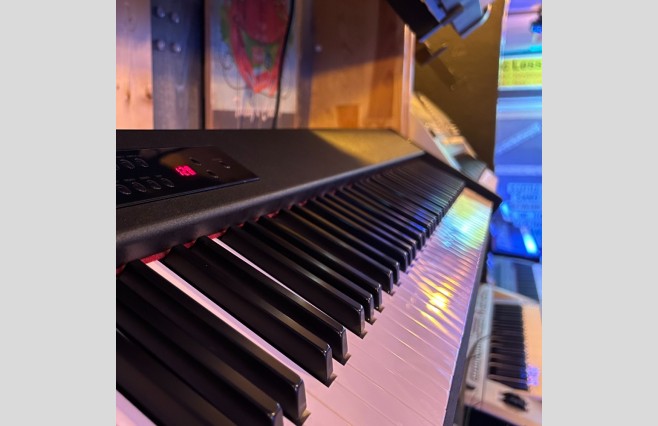 Display Model Korg D1 Black Portable Digital Piano (SN:017042) - Image 8